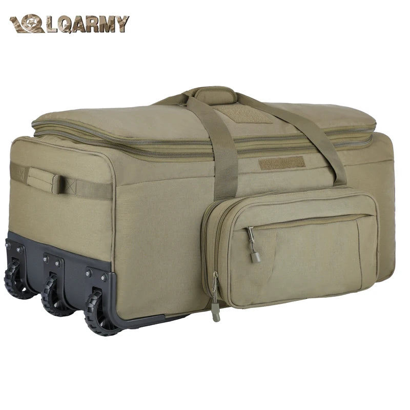 124L Outdoor Camping Travel Bag Large Trolley Case Waterproof Nylon Pr