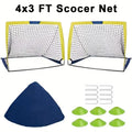 4'x 3' Portable  Soccer Goals for Backyard or Indoors