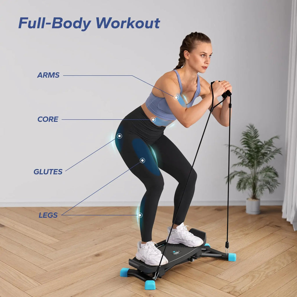 Ski Machine Simulated Ski Training Machine for Full Body Cardio and Leg Exercise Fitness Workouts