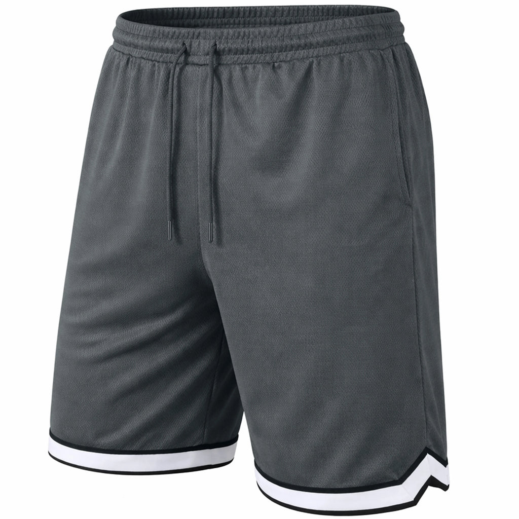 Men's Lightweight Breathable Moisture Wicking Mesh Atheletic Shorts with Pockets