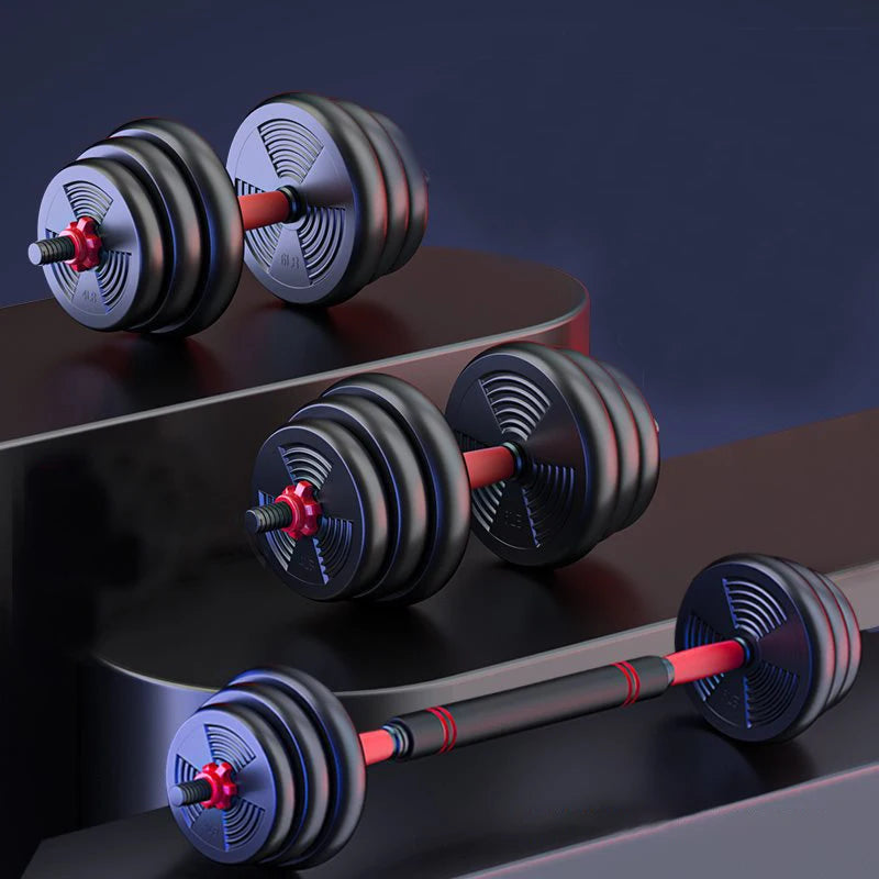 5 to 44lbs Adjustable Dumbbell to Barbell Set with Anti Slip Grip for Versatile Home Gym Strength Training