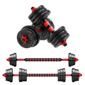 5 to 44lbs Adjustable Dumbbell to Barbell Set with Anti Slip Grip for Versatile Home Gym Strength Training