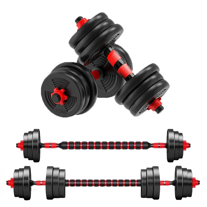 5 to 44lbs Adjustable Dumbbell to Barbell Set with Anti Slip Grip for Versatile Home Gym Strength Training