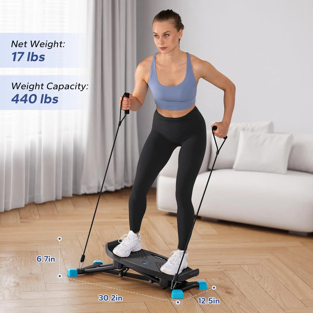 Ski Machine Simulated Ski Training Machine for Full Body Cardio and Leg Exercise Fitness Workouts