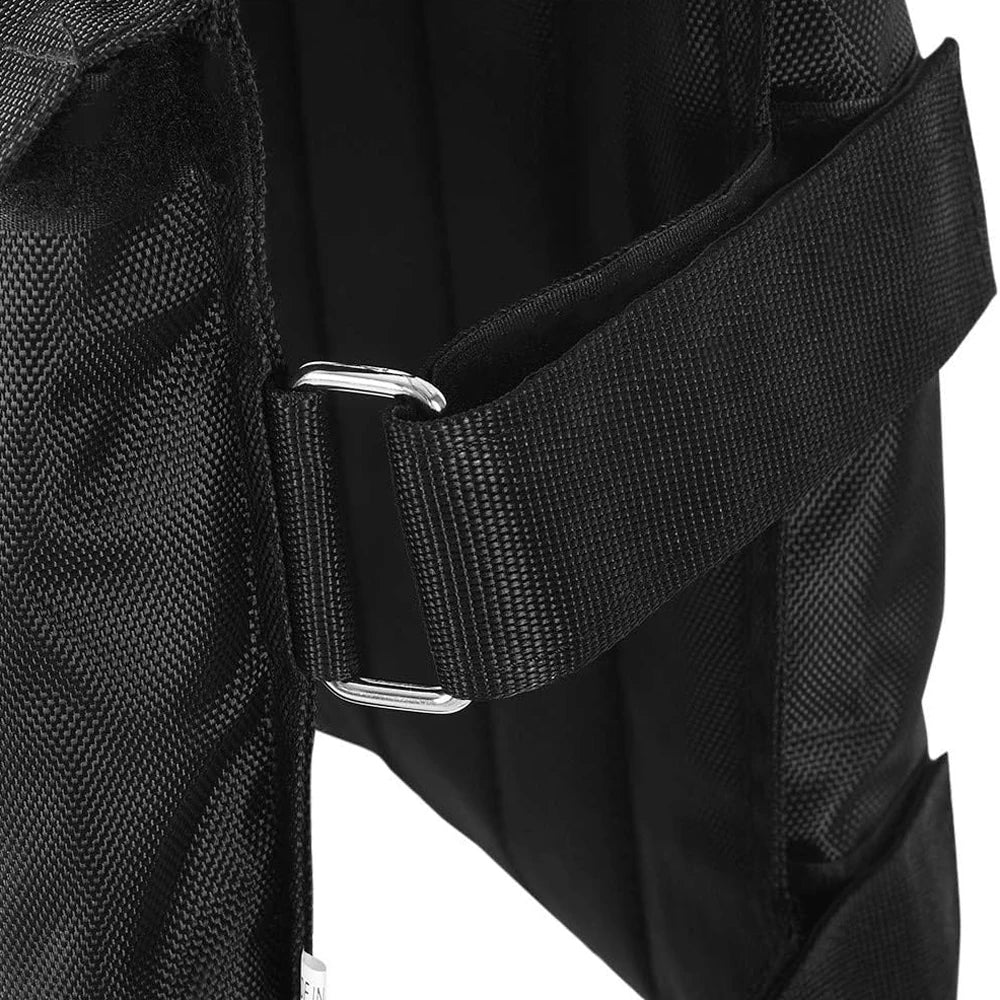 Adjustable Weighted Vest 110LB Capacity Exercise Workout Strength Training Fitness Vest – Weights Not Included