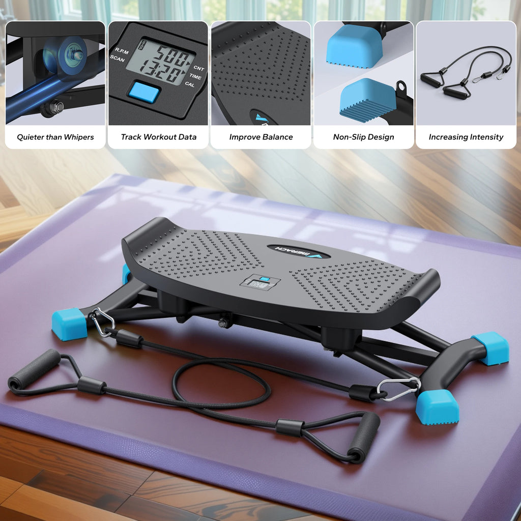 Ski Machine Simulated Ski Training Machine for Full Body Cardio and Leg Exercise Fitness Workouts