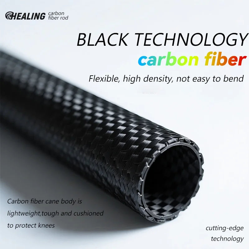 2PC Carbon Fiber Trekking Poles 115g Ultra Light Foldable Hiking and Camping Walking Canes for Travel Outdoor Gear
