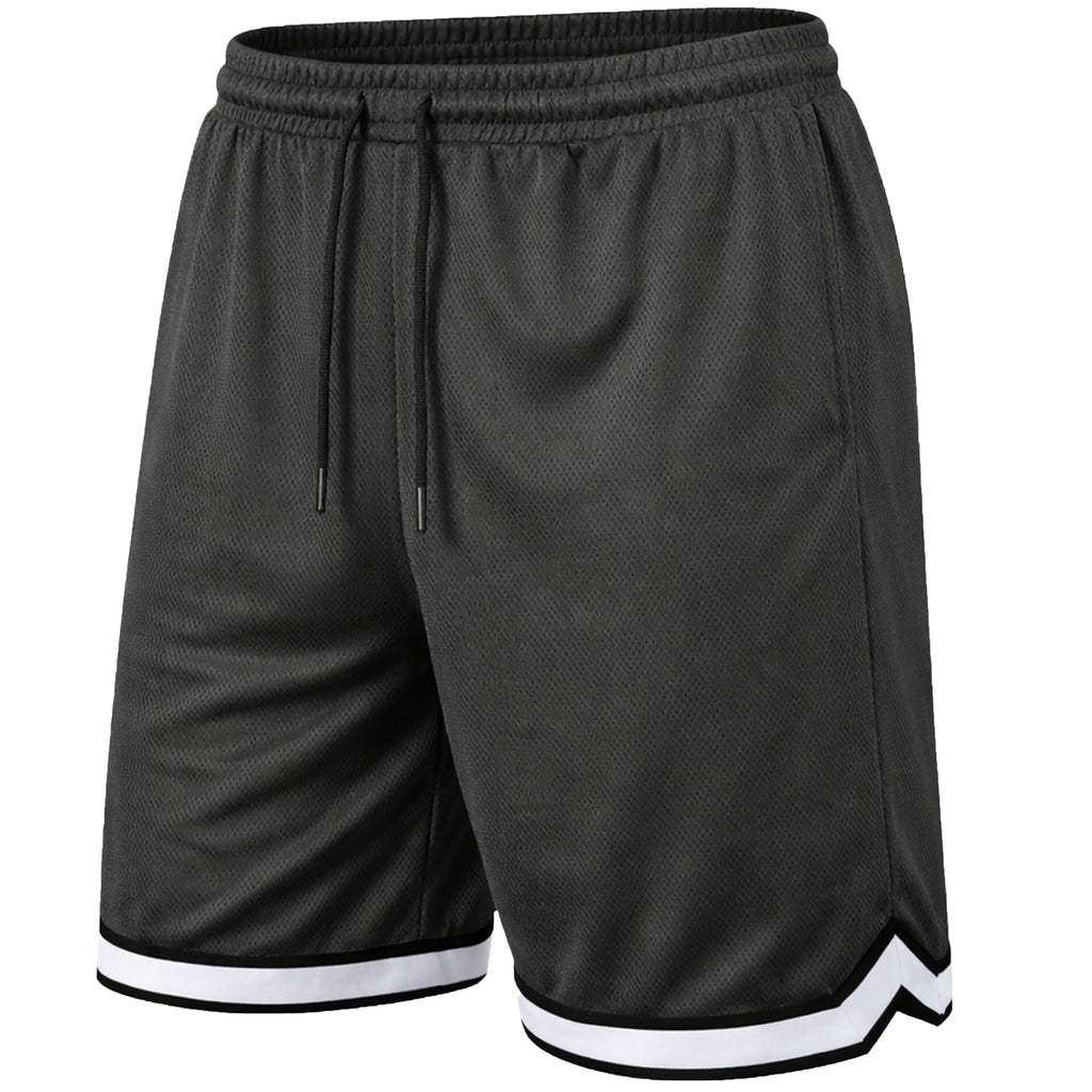 Men's Lightweight Breathable Moisture Wicking Mesh Atheletic Shorts with Pockets