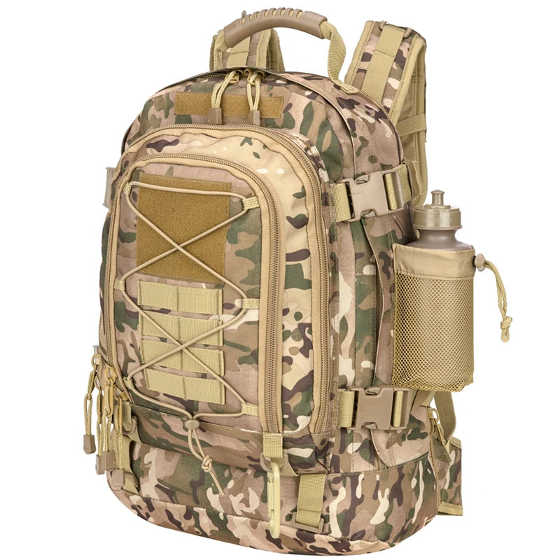 60L Military Tactical Backpack Army Molle Assault Rucksack Outdoor Travel Hiking Camping Hunting Rucksack for Men