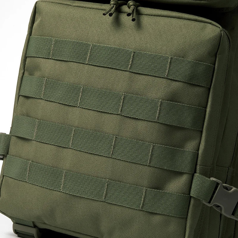 45L Tactical Backpack Survival Bag Hunting MOLLE Backpack Gym Men EDC Outdoor Hiking Rucksack with Bottle Holder