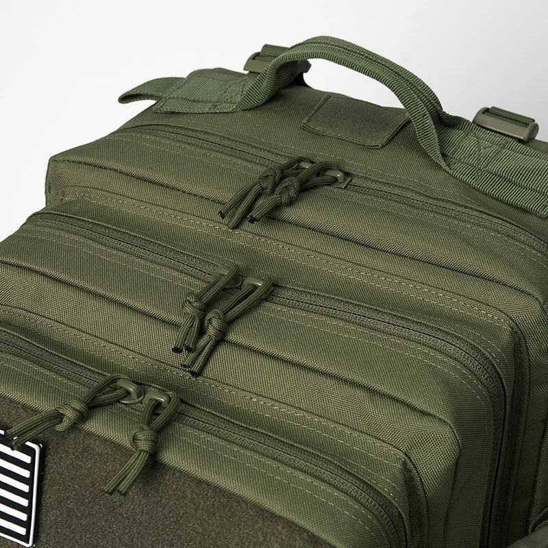 45L Tactical Backpack Survival Bag Hunting MOLLE Backpack Gym Men EDC Outdoor Hiking Rucksack with Bottle Holder