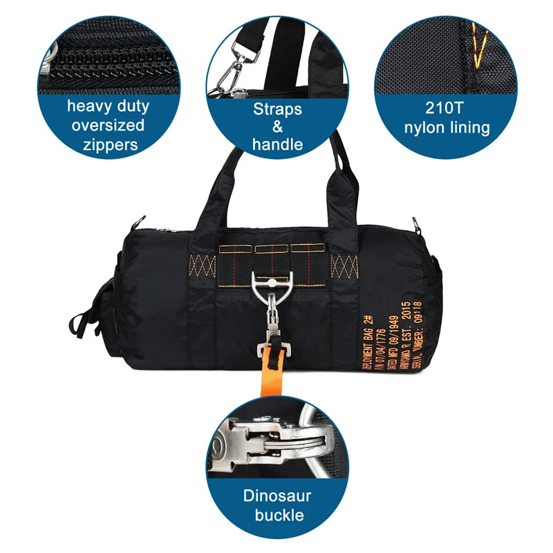 Travel Gym Bag Waterproof Fitness Bag for Men and Women Portable Ultralight Sports and Yoga Bag