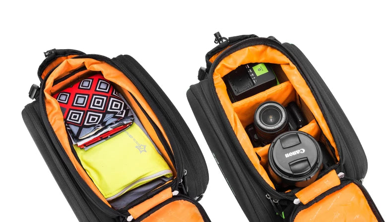 ROCKBROS 3‑in‑1 Bike Panniers, Waterproof 35L Rear Rack Trunk Bag for MTB and Road Cycling, Travel Luggage Cargo Bags