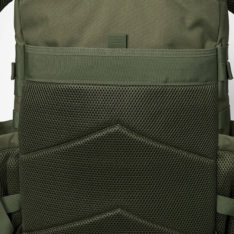 45L Tactical Backpack Survival Bag Hunting MOLLE Backpack Gym Men EDC Outdoor Hiking Rucksack with Bottle Holder