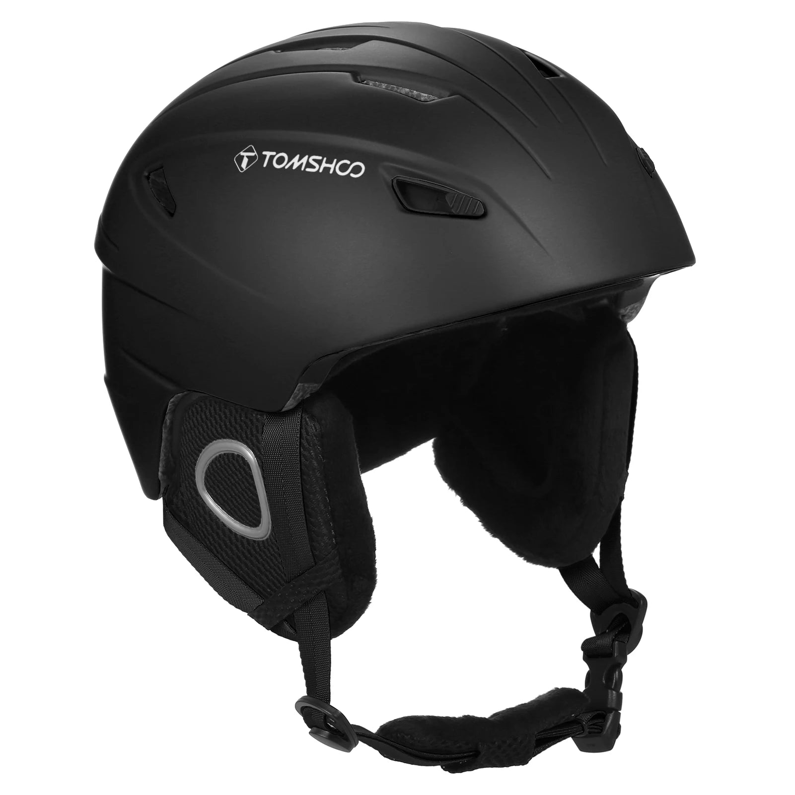 Ski Helmet with Removable Goggles Inner Lining and Ear Pads Lightweight Snowboard Helmet for Snowboarding and Biking