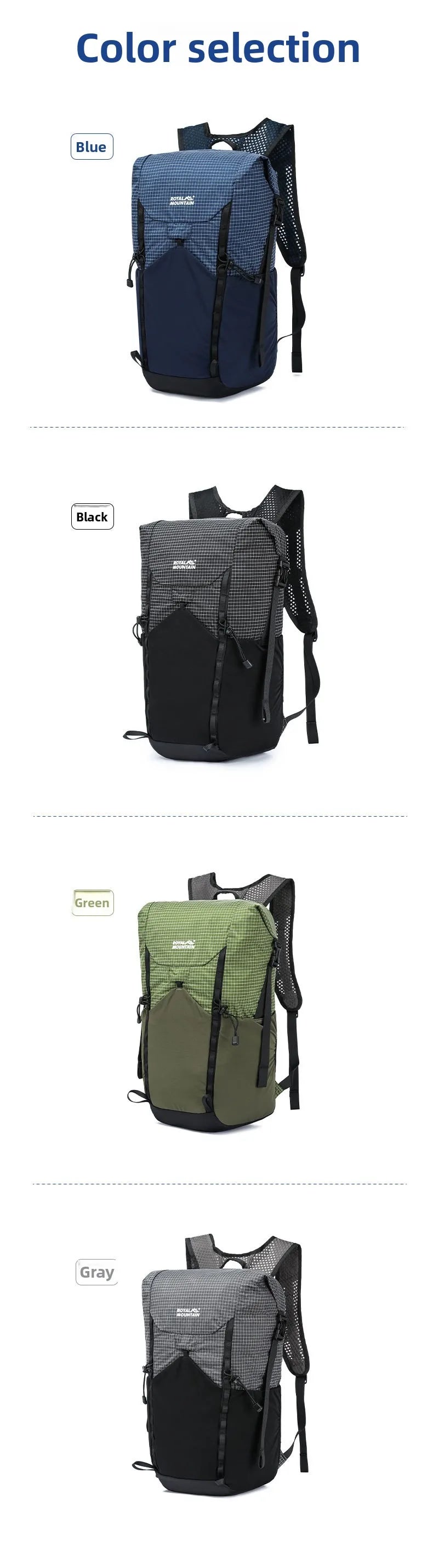 25L Dalima Cut‑Proof Hiking Backpack Lightweight Foldable Leisure Outdoor Storage Bag Cross‑Border