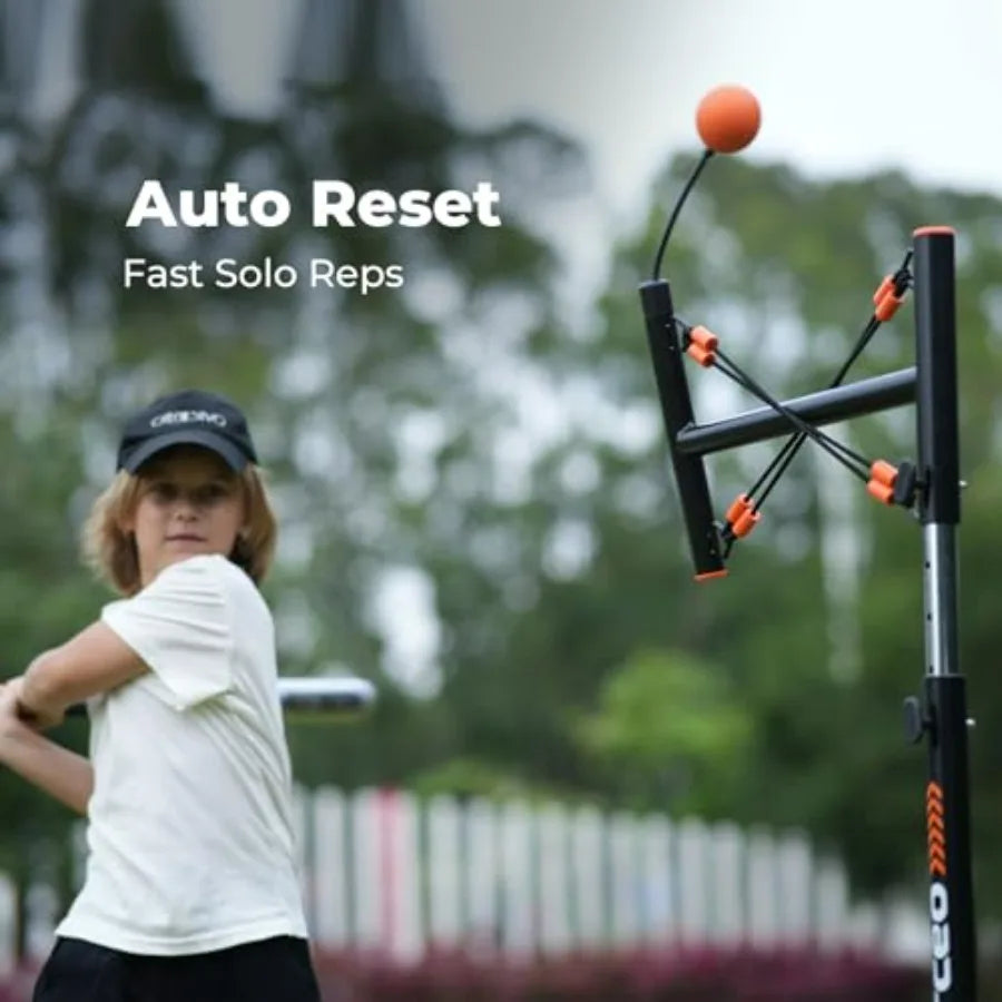 Professional Youth Swing Trainer — Adjustable Batting Height, High‑Density Feedback Ball & Auto‑Reset System