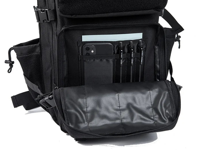 45L Tactical Backpack Survival Bag Hunting MOLLE Backpack Gym Men EDC Outdoor Hiking Rucksack with Bottle Holder