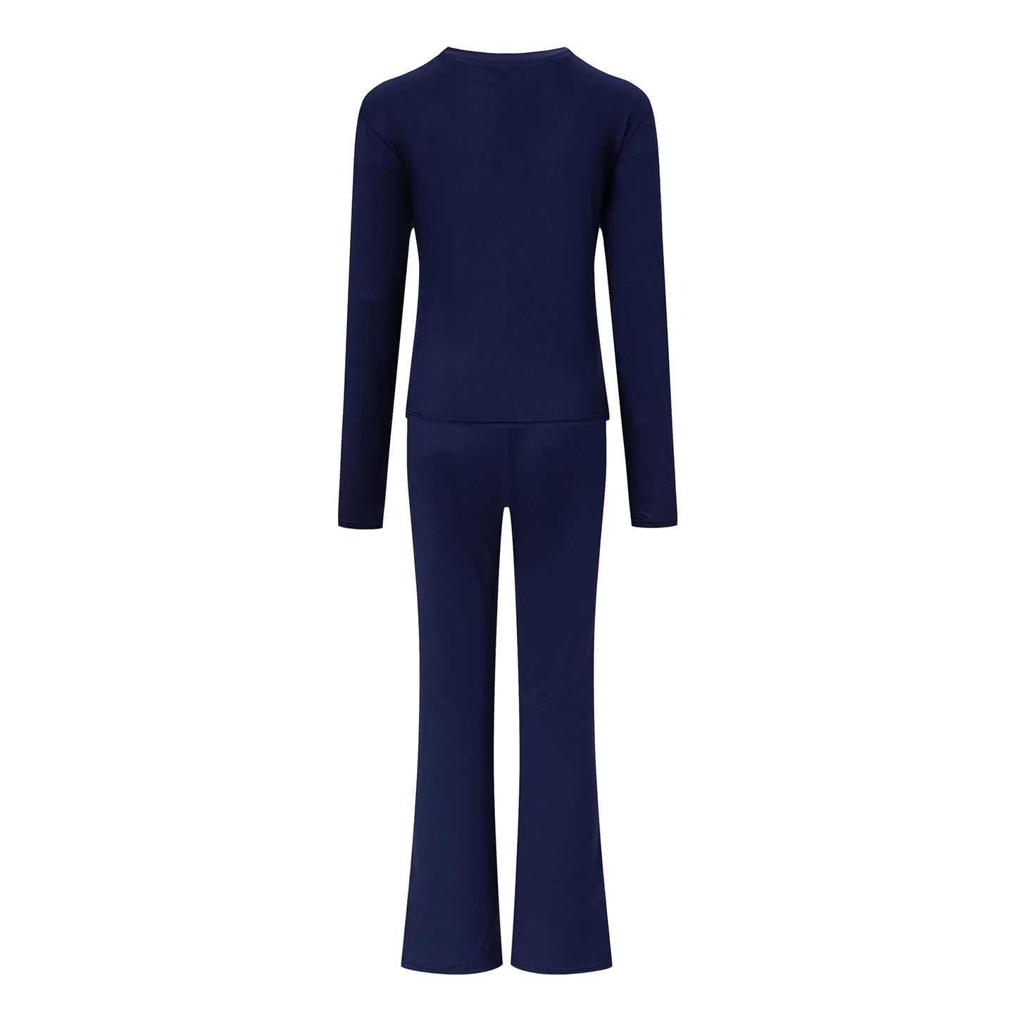 Autumn New Round Neck Short Fit Long Sleeve T Shirt Mildly Spicy Pants Casual Sports Yoga Two Piece Set Women’s Fashion
