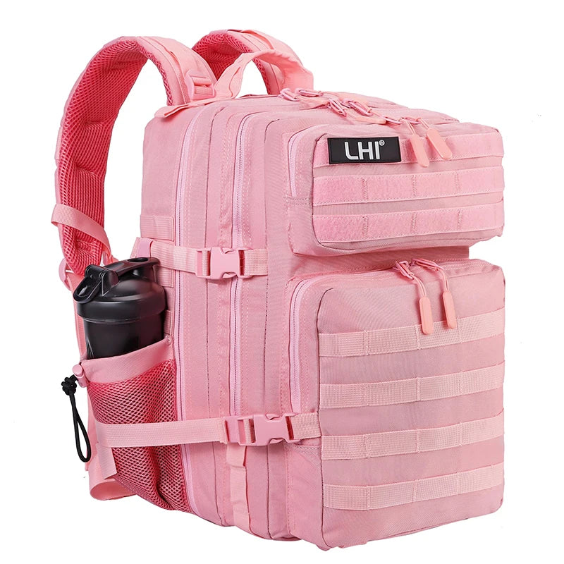 25L 35L 45L Tactical Backpack Small Athlete Gym Bag for Men Women Outdoor Travel Hiking Molle Rucksack with Bottle Holder