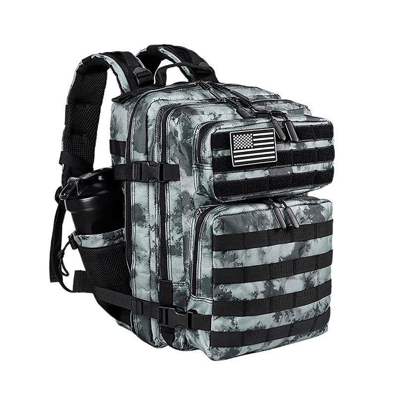 25L 35L 45L Tactical Backpack Small Athlete Gym Bag for Men Women Outdoor Travel Hiking Molle Rucksack with Bottle Holder