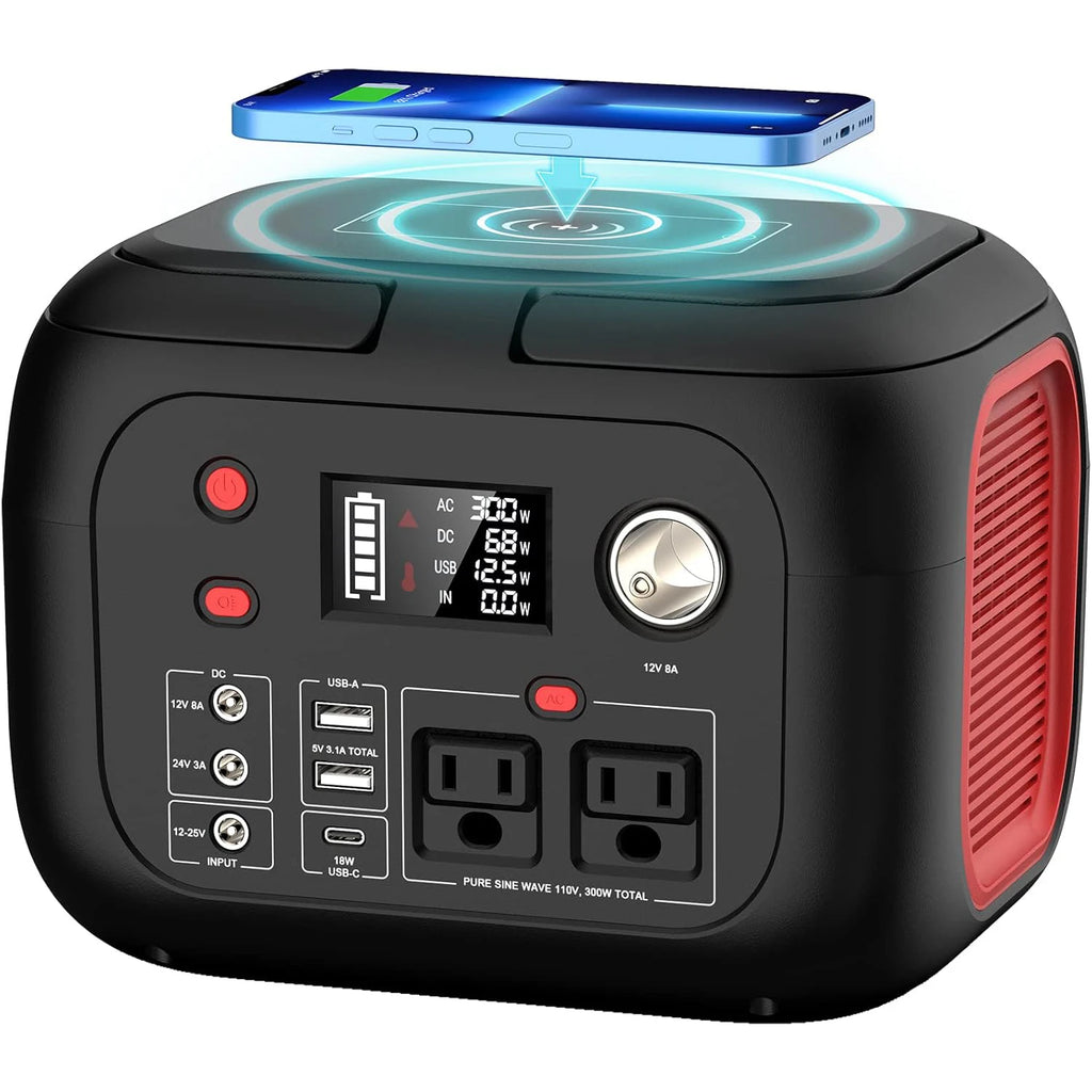 600W 300W 200W 120W Portable Power Station 110V AC Outlets Solar Generator Energy Storage Power Bank for Camping Travel RV Home
