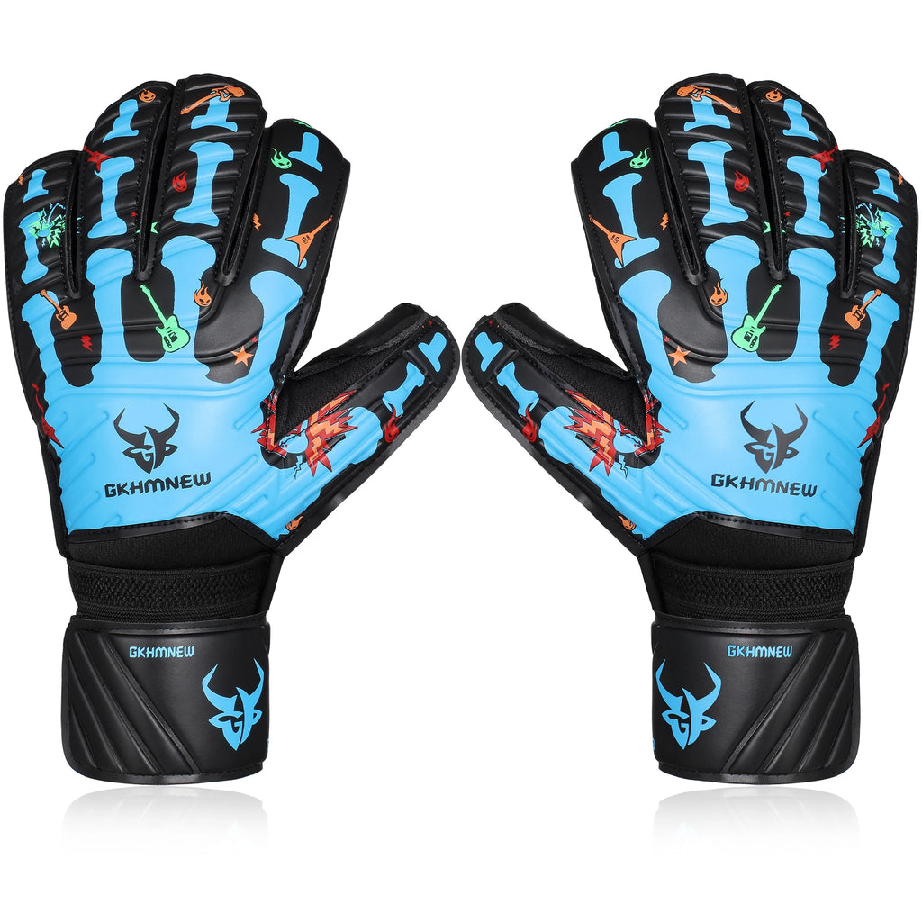 Goalkeeper Gloves with Fingersave Breathable Soccer Goalie Gloves with 4mm Latex for Kids Youth and Adults
