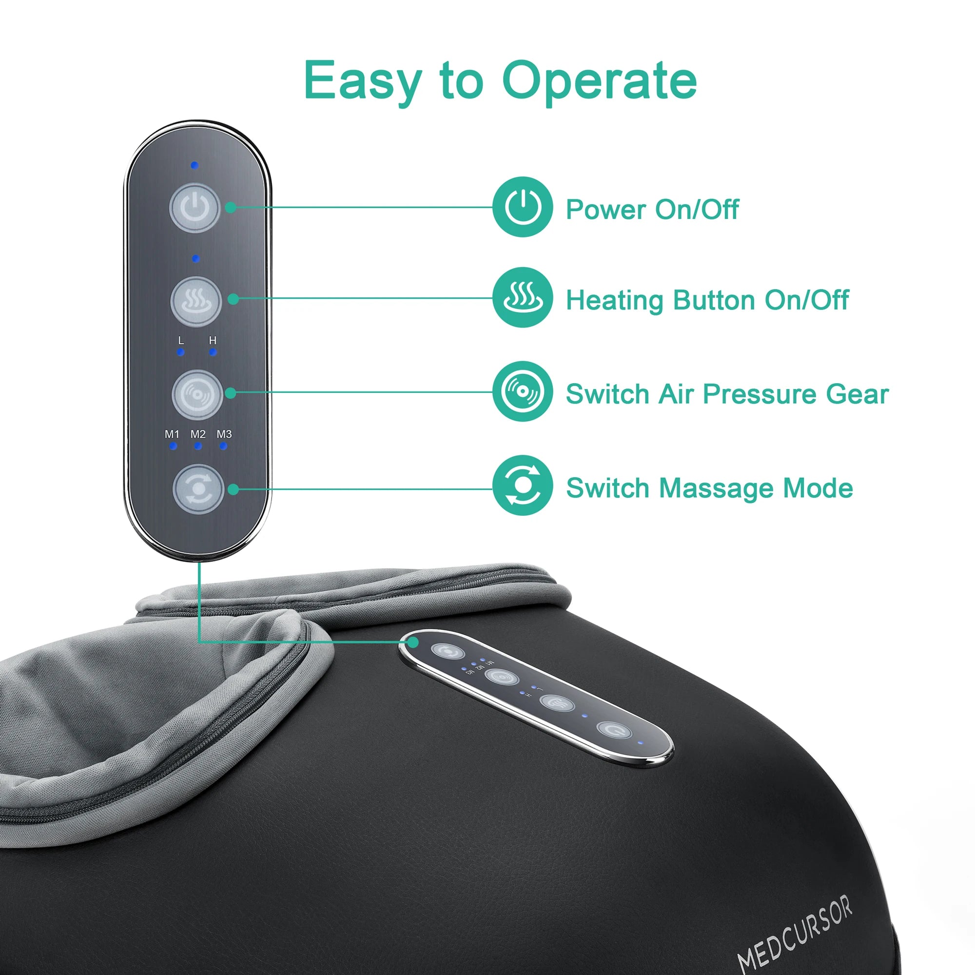 Shiatsu Foot Massager Machine with Heat, Roller Massage for Muscle Relaxation and Pain Relief, Electric Fully Wrapped Foot Massage