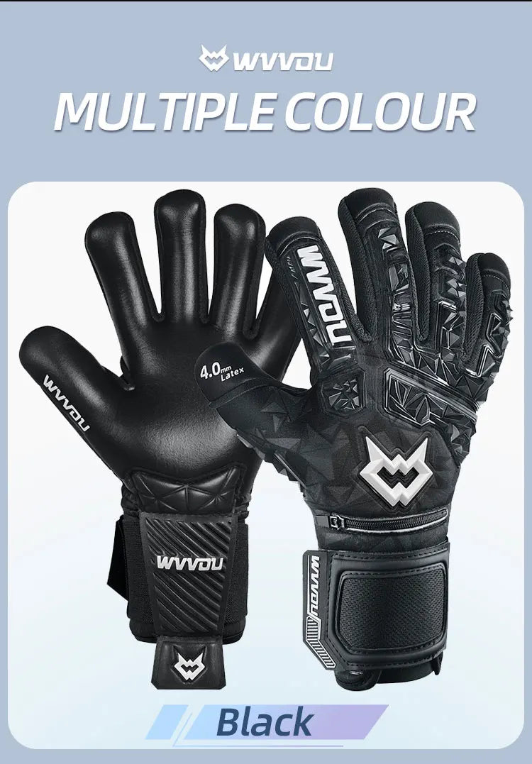 Soccer Goalie Gloves for Adults and Youth High Performance Goalkeeper Gloves with Five Detachable Finger Savers