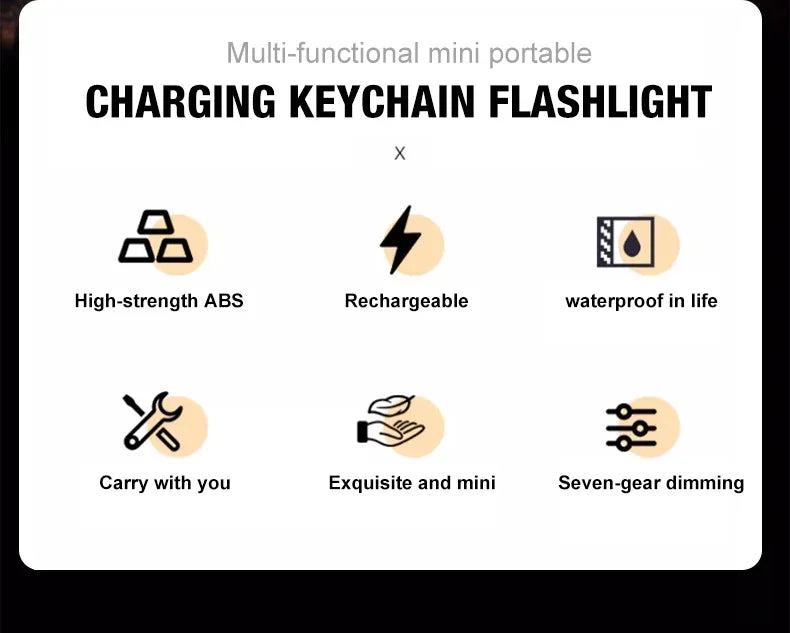Camping Light Lightweight Handheld Torch 5 Lighting Modes Rechargeable Tent Lamp for Patio Climbing with 8 Light Filaments