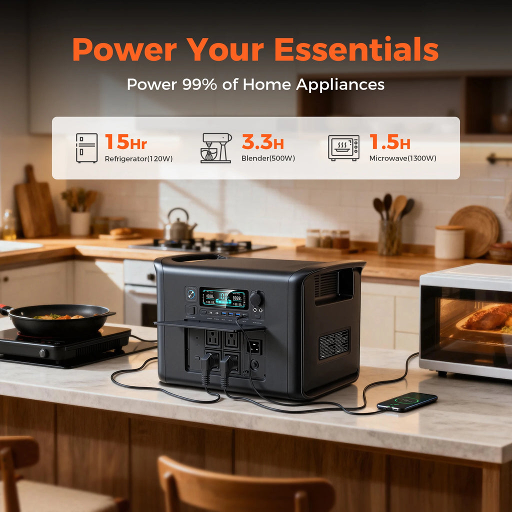 2400W 200W Power Station Outdoor Camping Portable 2048Wh Solar Generator LiFePO4 Battery 110V 192Wh Power Bank Home Backup Emergency Power Supply