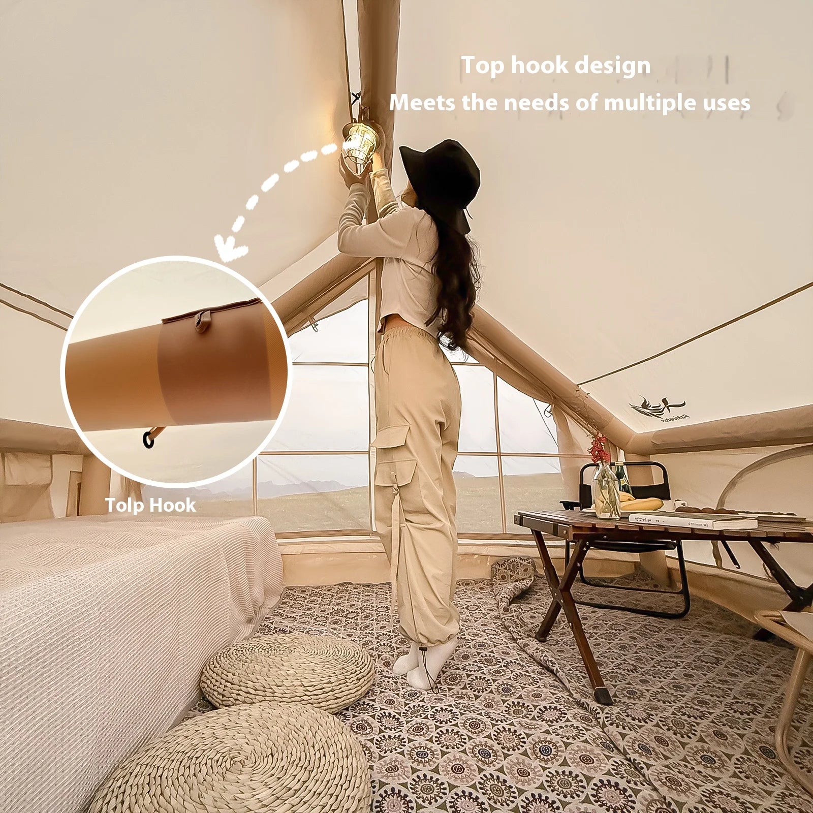 Inflatable Tent With Stove Plug