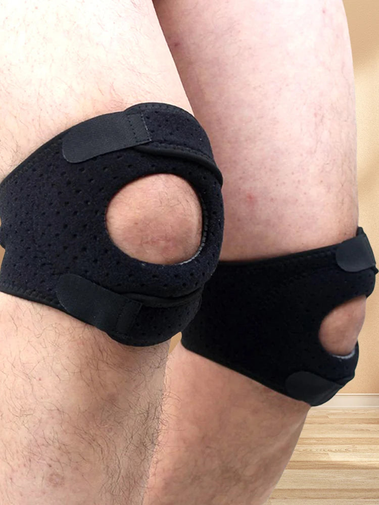 Knee Support Wrap – Adjustable Compression Sleeve with Patella Tendon Strap for Arthritis, Joint Pain, Tendonitis & Ligament Injury Relief
