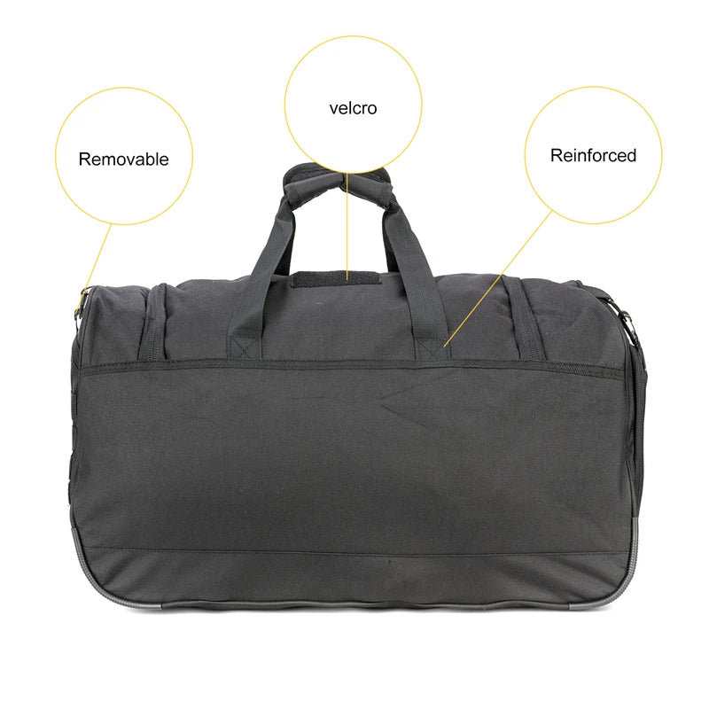 50L Waterproof Gym Bag Men Sports Travel Bag Military Tactical Duffle Outdoor Fitness Training Bag