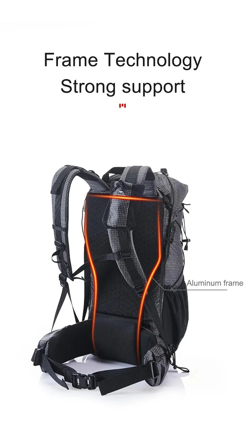 Naturehike Rock Outdoor Bags 40L/60L/60+5L Travel Backpacks Large Capacity Camping Hiking Pack with Rain Cover