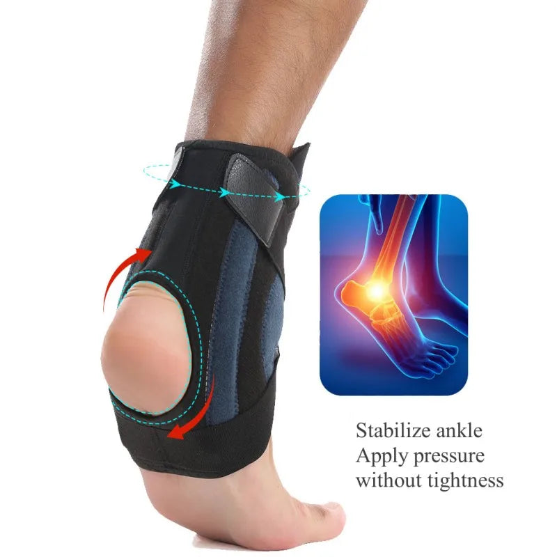 Ankle Brace for Sprained Ankle Support with Side Stabilizers