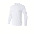 Men Performance Long Sleeve T Shirt Breathable Moisture Wicking Athletic Top Quick Dry Workout Running Outdoor Hiking Daily Casual Sport Tee