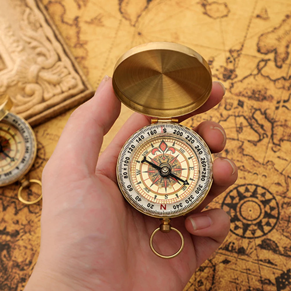 Luminous Retro Flip Compass