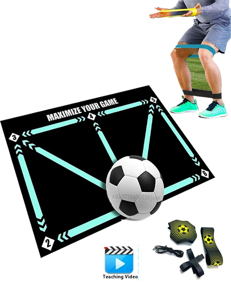 Football Training Mat Durable Non Slip Foldable Kids Adults Dribble Training Mat Indoor Outdoor Football Equipment