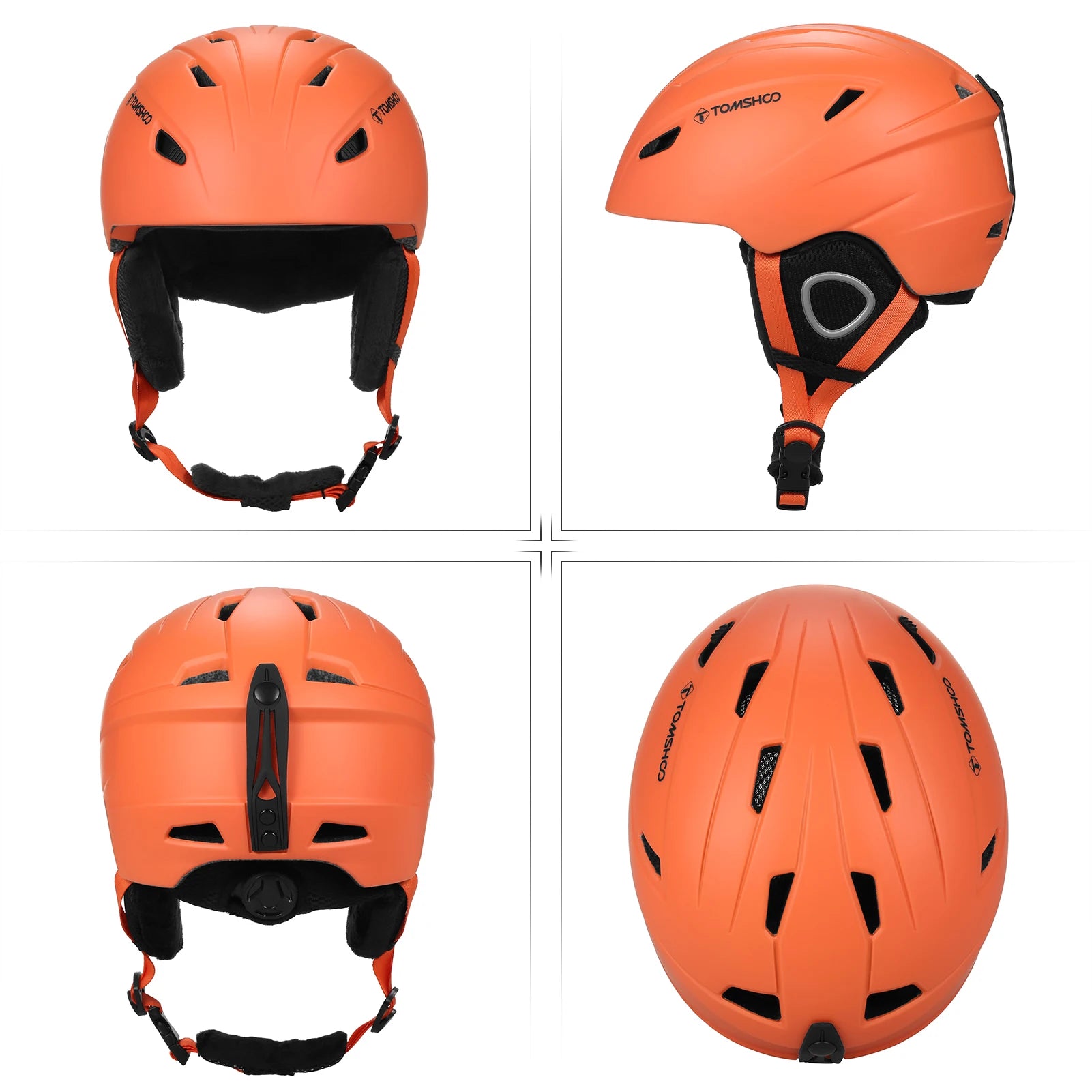 US Ski/Snowboard Helmet with Removable Liner and Ear Pads