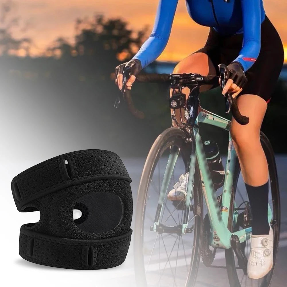 Knee Support Wrap – Adjustable Compression Sleeve with Patella Tendon Strap for Arthritis, Joint Pain, Tendonitis & Ligament Injury Relief