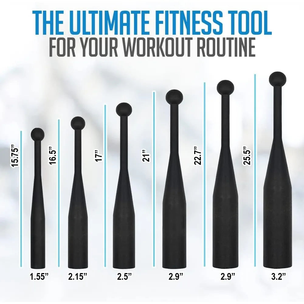 Steel Mace Exercise Club Heavy Duty Steel Indian Club for Strength Training