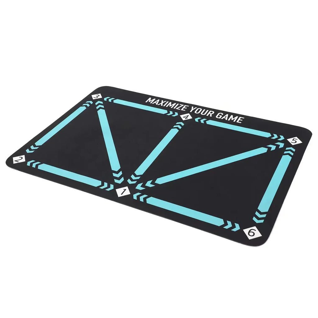 Soccer Ball Control Training Mat Stable Silent Rubber Base Digital Guidance Design Improve Ball Sense Daily Training