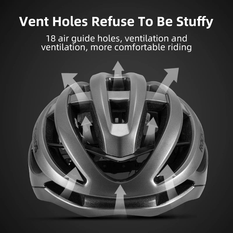 Bicycle Helmet Breathable Ultralight Integrally Molded Unisex Shockproof Adjustable Road Bike Helmet Cycling Equipment