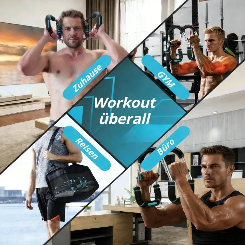 Adjustable U Shaped Portable Multifunctional Chest and Arm Strength Trainer for Upper Body Muscle Exercise
