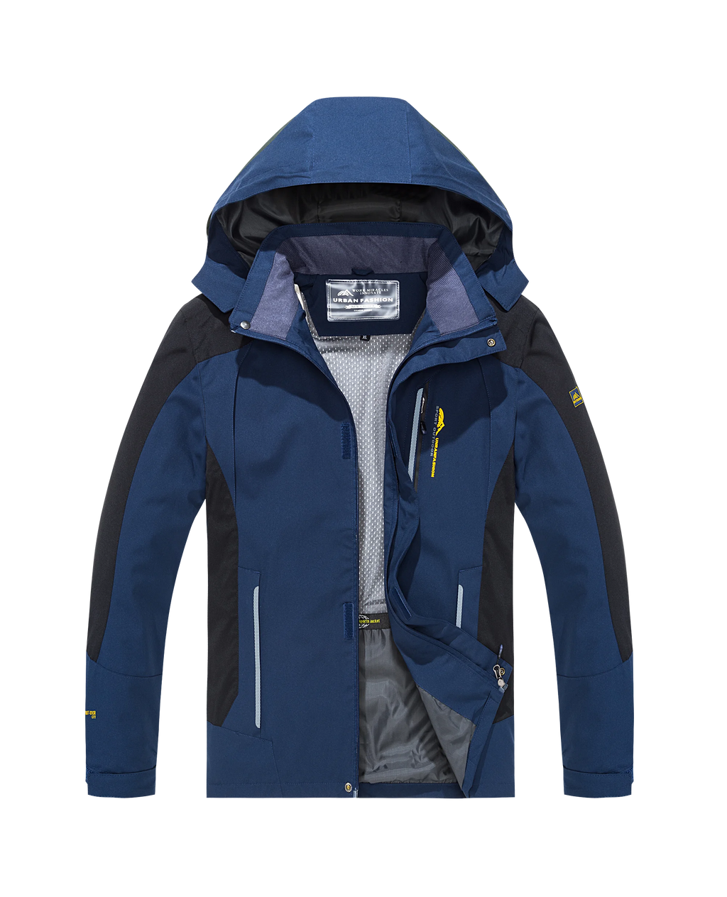 Men’s Waterproof Hiking Jacket Large Size Windproof Outdoor Windbreaker for Camping Hunting Running Trekking Fishing