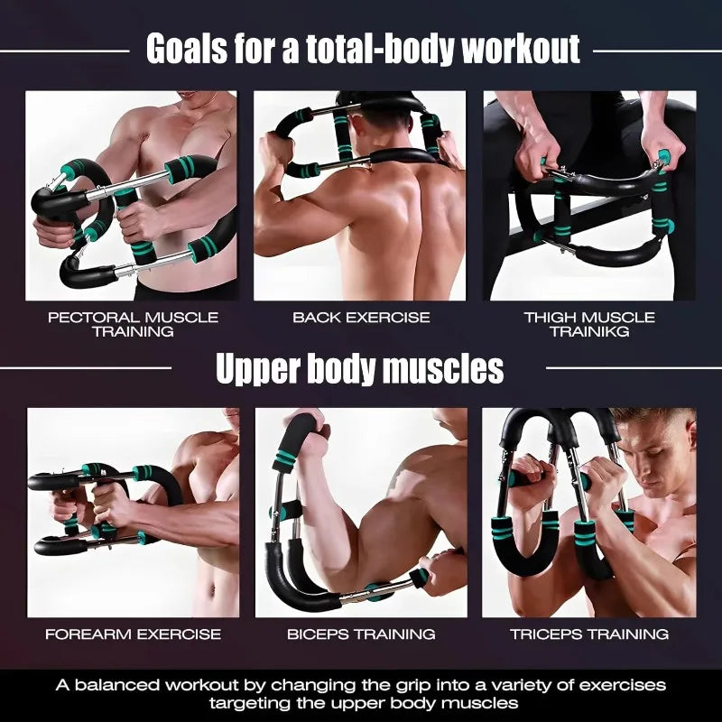 Adjustable U Shaped Portable Multifunctional Chest and Arm Strength Trainer for Upper Body Muscle Exercise