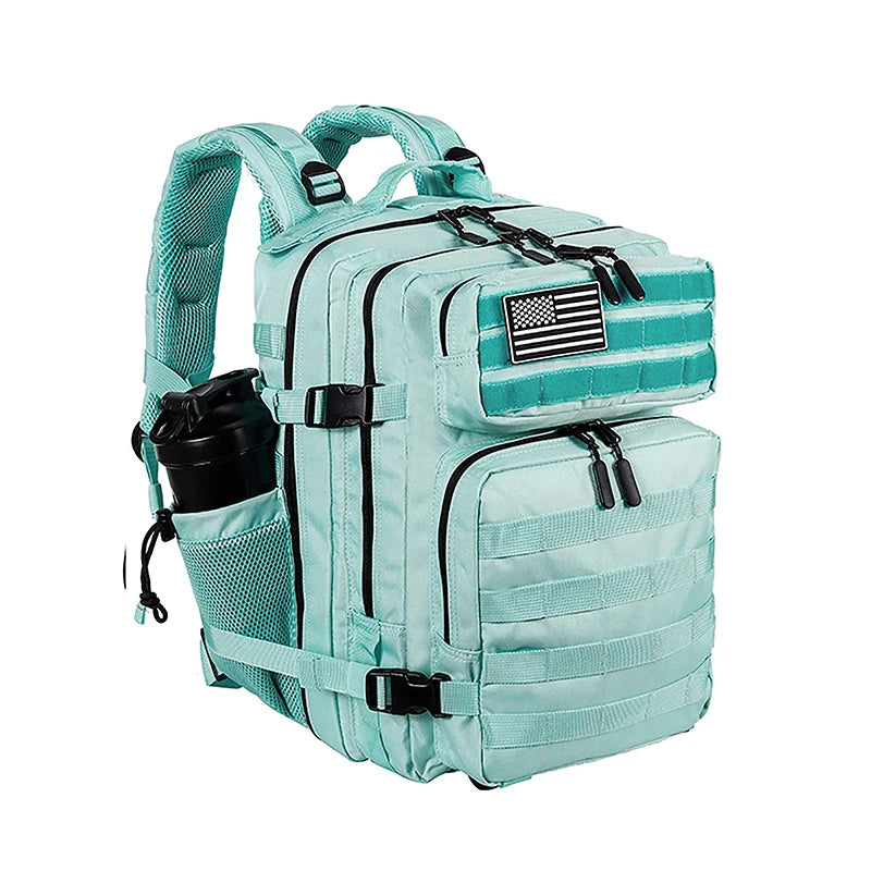 25L 35L 45L Tactical Backpack Small Athlete Gym Bag for Men Women Outdoor Travel Hiking Molle Rucksack with Bottle Holder