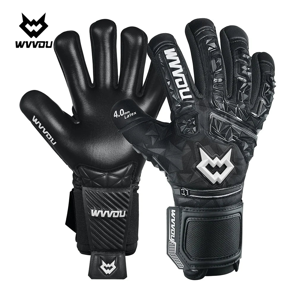 Soccer Goalie Gloves for Adults and Youth High Performance Goalkeeper Gloves with Five Detachable Finger Savers