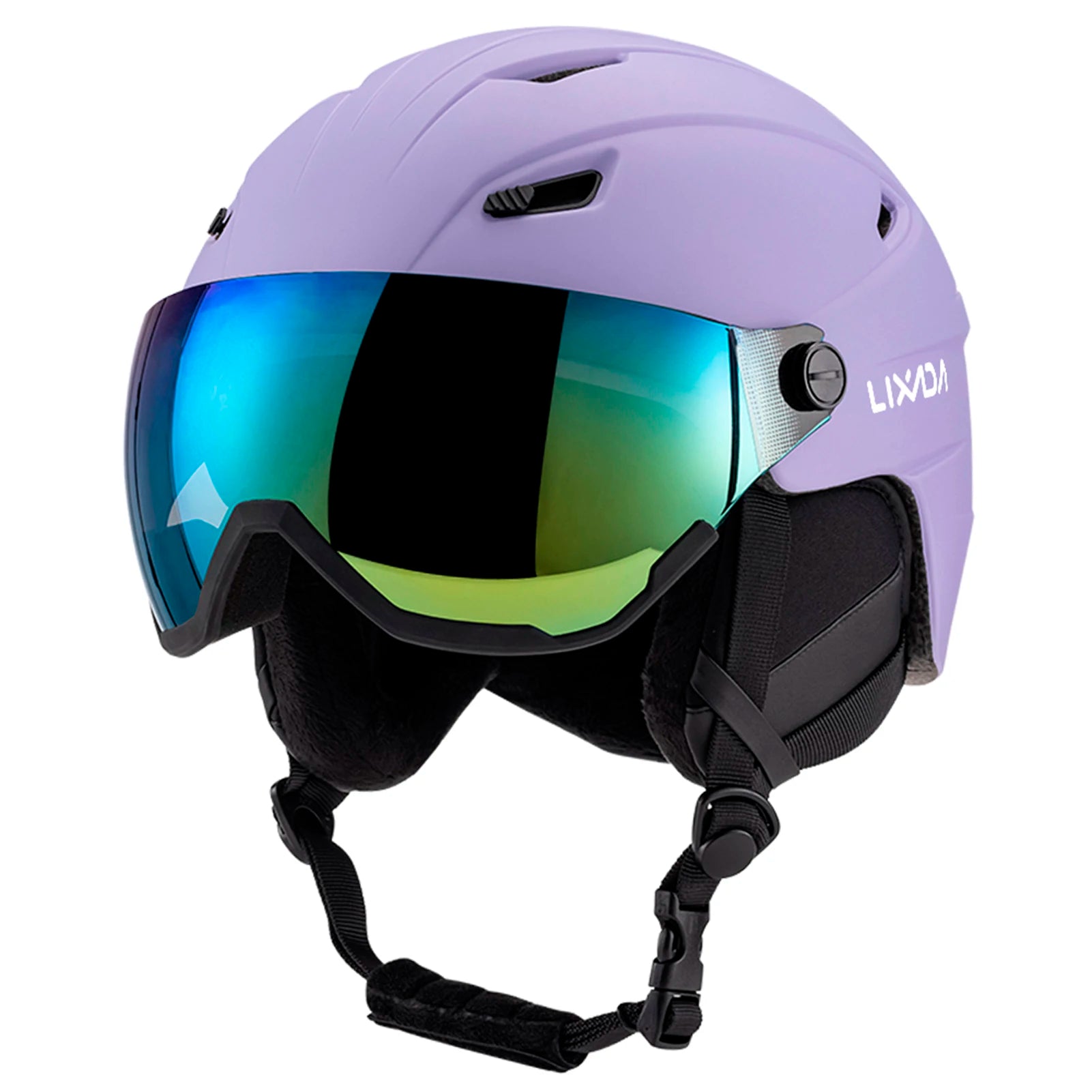 Integrated Ski Helmet Men and Women Snowboard Helmet with Removable Visor Goggles Men and Women Snowboard Wear